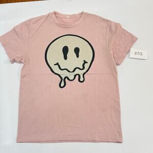 Melting Smiley Face Graphic T-Shirt